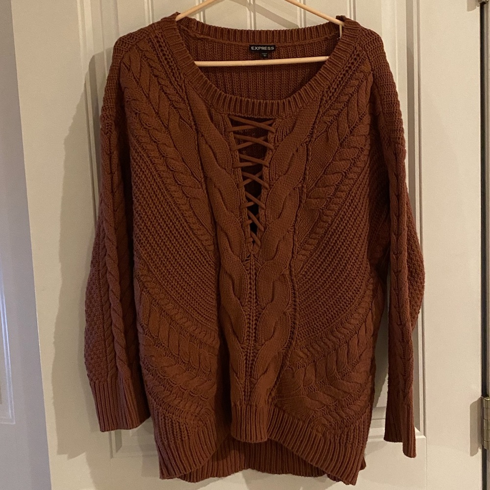 Knit Red / Rust Express Sweater